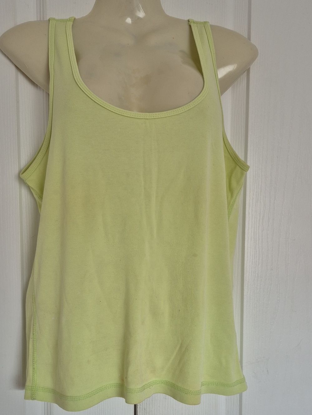 GAP Light Lime Scoop Neck Tank Top
